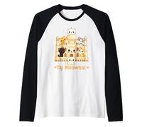 Cat Mahal Cute Kawaii Palace Cats Cartoon Funny Cat Kitten Raglan Baseball Tee