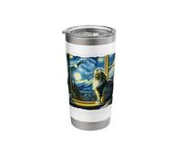 Cat Maine Coon Starry Night Maine Coon Stainless Steel Insulated Tumbler