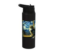 Cat Maine Coon Starry Night Maine Coon Stainless Steel Insulated Water Bottle