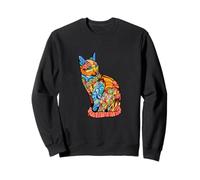 Cat mandala pattern colour output Sweatshirt