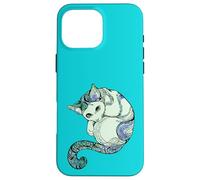 Cat Mandala Spiritual Turquoise Meow Case for iPhone 16 Pro Max