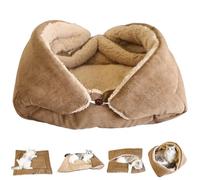Cat Mat Bed 28x20 Inch Furry Foldable Washable Warm Cat Couch Bed Convertible Dual Side Pet Supplies for Home Couch Beds for Indoor Cats Small
