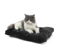 Cat Mat Black Cat Bed for Indoor Cats 18 Inch Washable Comfy Cushion,Up to 10 lbs Soft and Fluffy Small Dog Bed for Crate Tire Printing
