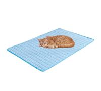 Cat Mat - Cooling Pad | Non-slip Pet Ice Silk Mat - 27.56x19.69 Inches, Cloth, Breathable, Summer Cooling Ice, Features A Breathable And Washable Surfaces, Securely Place Inside Crates Or Kennels