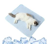 Cat Mat - Cooling Pad | Non-slip Pet Ice Silk Mat - PVC+sponge+hydrogel, Breathable, Summer Cooling Ice, Features A Breathable And Washable Surfaces, Securely Place Inside Crates Or Kennels