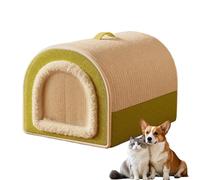 Cat Mat - Plush Dome Pet Bed Warm Soft Sleeping | House Cold Weather Cat Dog Cushion Nest Indoor Resting Mat for Living Room, Bedroom, Garage, Puppy, Kitten Napping Playing