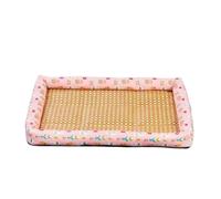 Cat Mat Summer Cooling Pet Bed Accessories For Cats Kitten Things House Supplies Accessory Goods Products Basket Puppy All Beds(Pink,M 50x40cm)