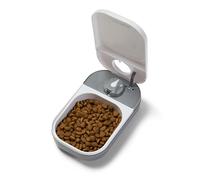 Cat Mate 1-Meal Automatic Feeder, up to 400g of Wet or Dry Food, White | 24-Hour Quartz Analogue Timer, 1 x 400g Bowl, For Cats and Small Dogs, Easy to Clean, Dishwasher-Safe, No Apps or Wifi