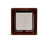 Cat Mate Brown Lockable Cat Flap With Door Liner To 50mm (2 Inches) (234B)
