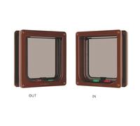Cat Mate 4 Way Locking Cat Flap 235B Brown