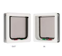 Cat Mate 4 Way Locking Cat Flap 235W White