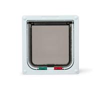 CAT MATE 4-way Lockable Cat Door White Plastic Home Pet Supplies Dog Flap