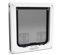 Cat Mate Pet Mate Lockable Cat Flap 4 Way Locking Brush Sealed Door - White