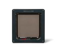 Cat Mate 4-Way-Locking Cat Flap with Door Liner to 50 mm (235) - Secure Lockable Door for Small to Medium Sized Cats, for UPVC, Wood and Wall, Grey