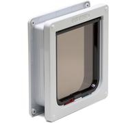 Cat Mate 4-Way-Locking Flap with Door Liner to 50mm (2 inches), M, White