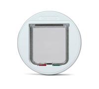 Cat Mate 4-Way-Locking Glass Fitting Cat Flap (210) - Secure Lockable Door fo...