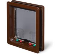 Closer Pets 221 Large Cat Flap - Brown - Brown Cat Flap