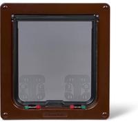 Pet Mate 4 Way Locking Large Cat Flap Brown - Small Dog 221B