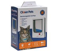 Cat Mate Cat Door 254W Electromagnetic With Four-Way Lock, White