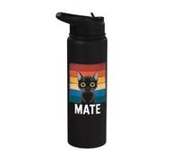 cat Mate cat Lovers pet catmom & catdad Vintage Stainless Steel Insulated Water Bottle