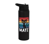 cat Mate cat Lovers pet catmom & catdad Vintage Stainless Steel Insulated Water Bottle