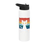 cat Mate cat Lovers pet catmom & catdad Vintage Stainless Steel Insulated Water Bottle