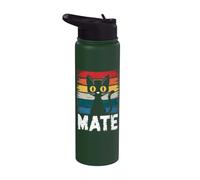cat Mate cat Lovers pet catmom & catdad Vintage Stainless Steel Insulated Water Bottle