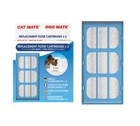 Cat Mate Replacement Filter Cartridges For Use With Cat And Dog Mate Pet Fountains Pack Of 2