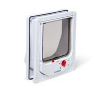 Cat Mate Electromagnetic Cat Flap for Small to Average-Sized Cats, White | Includes 2 Collar Magnets, Draught & Weather Resistant, Fits UPVC, Wood & Walls, Silent action, Keeps Other Animals Out