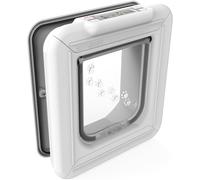 Cat Mate Elite I.D Disc Cat Flap with Timer Control White (305 W) Not Microchip
