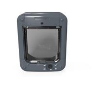 Cat Mate Microchip Activated Cat Flap (360) - For Cats and Small Dogs, Accommodates up to 30 Pets, for Single/Multiple glazing, UPVC, Walls and Wood, Grey