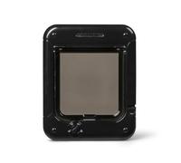 Cat Mate Rotary 4-Way-Locking Cat Flap for Small to Average Cats, Black | Weather Resistant, Easy Installation on UPVC, Wood & Walls, Silent Action, Suitable for Internal & External Doors