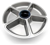 Closer Pets Stainless Steel Inserts x 5 for Five-meal Automatic Pet Feeder (Bowls Only), Silver