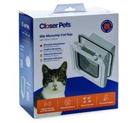 Cat Mate Super Selective Chip + Disc Cat Flap White 24.8x26.5 Cm 4-Way