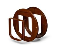 Cat Mate Wall & Glass Panel Adapter Kit (361) - Compatible with 360B & 358 Cat Mate Flaps for Easy Installation, Brown