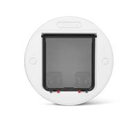 Cat Mate White Large Glass & Wall Fitting Cat Flap (357W)