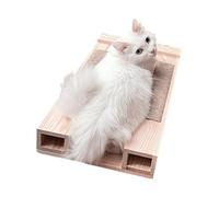 Cat Mating Chair with Scratcher - Short-Legged Female Kitten Wood Mating Sctratcher Pad - Boredom Removal Entertainment Scratching Toy for Balcony, Courtyard