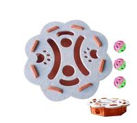 Cat Maze Hole Felt Box - Cat Nail File Enrichment Box | Felt Mind Game with Ball Cats Boxes Toy for Home Living Room Training Alone Time After Meal Play Area Apartment Behavior