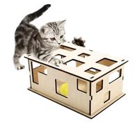 Cat Maze Toy, Cat Puzzle Box - Cat Puzzle Box Removable Cat Educational Toy Box, Peep Play | Strengthening Toy for Cats Interactive Fun, Stimulates Indoor Cat Search Desire