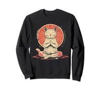 Cat Meditation Zen Buddha Spirituality Hindu Buddhist Sweatshirt