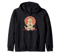 Cat Meditation Zen Buddha Spirituality Hindu Buddhist Zip Hoodie