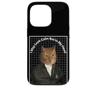 Cat Meme In My Head I've Scratched You 3 Times Funny Cat Case for iPhone 13 Pro
