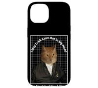 Cat Meme In My Head I've Scratched You 3 Times Funny Cat Case for iPhone 14