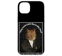 Cat Meme In My Head I've Scratched You 3 Times Funny Cat Case for iPhone 14 Plus