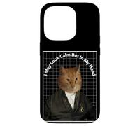 Cat Meme In My Head I've Scratched You 3 Times Funny Cat Case for iPhone 14 Pro