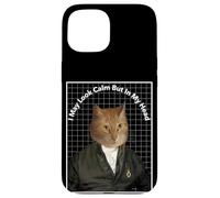 Cat Meme In My Head I've Scratched You 3 Times Funny Cat Case for iPhone 15