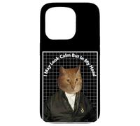 Cat Meme In My Head I've Scratched You 3 Times Funny Cat Case for iPhone 15 Pro