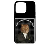 Cat Meme In My Head I've Scratched You 3 Times Funny Cat Case for iPhone 15 Pro Max