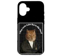 Cat Meme In My Head I've Scratched You 3 Times Funny Cat Case for iPhone 16