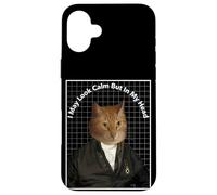 Cat Meme In My Head I've Scratched You 3 Times Funny Cat Case for iPhone 16 Plus